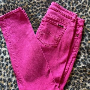 Michael Kors Pink Skinny Jeans.